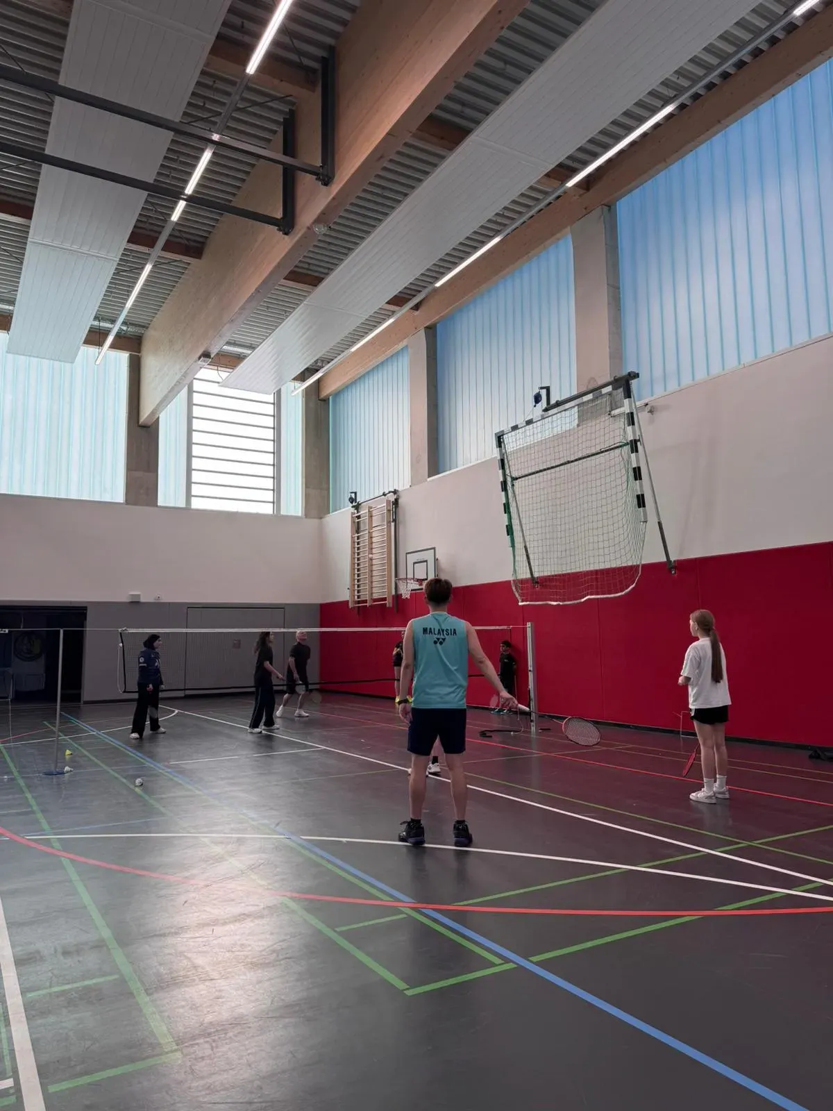 Junior players in a training session