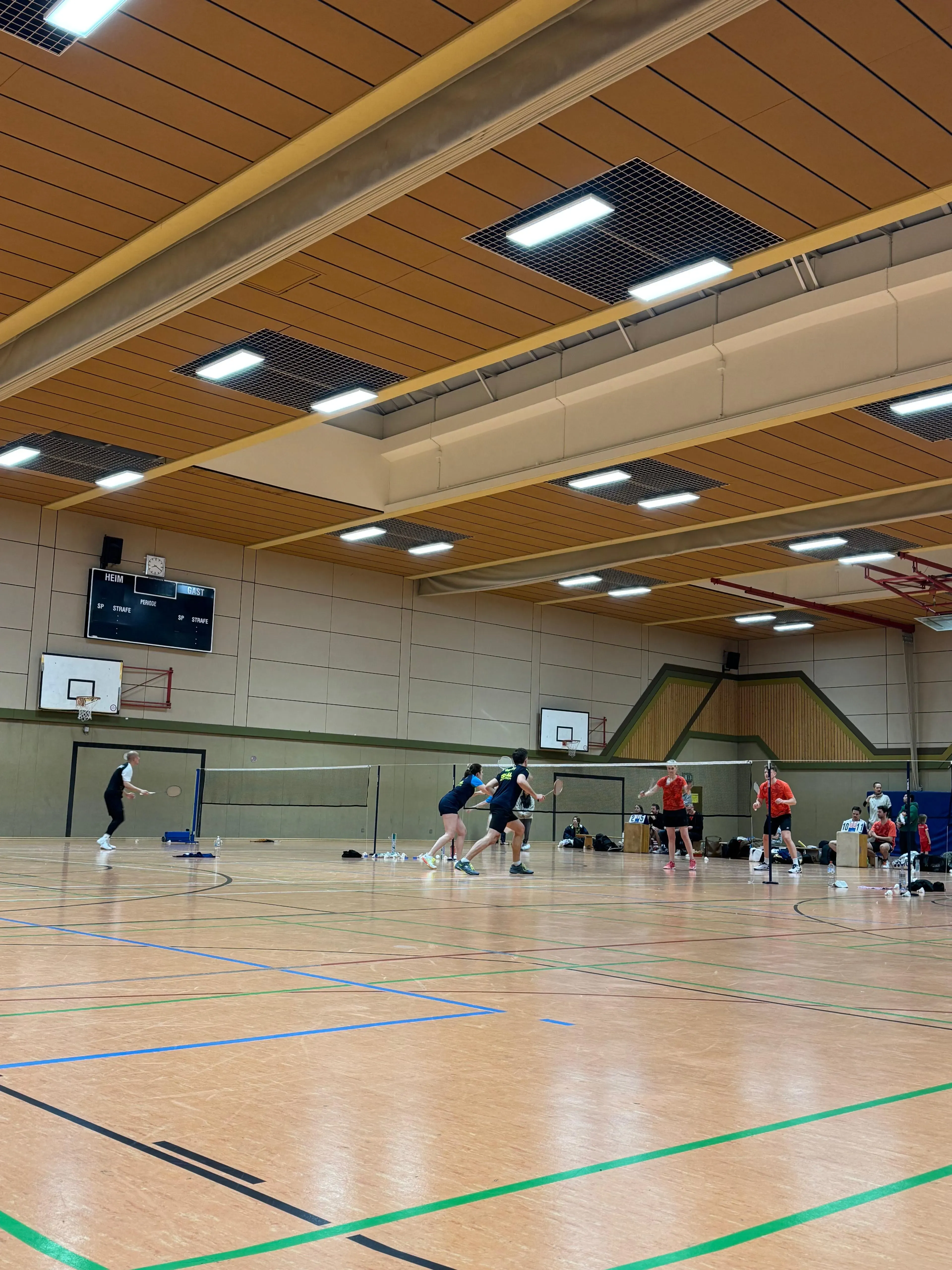 Club evening at the sports hall