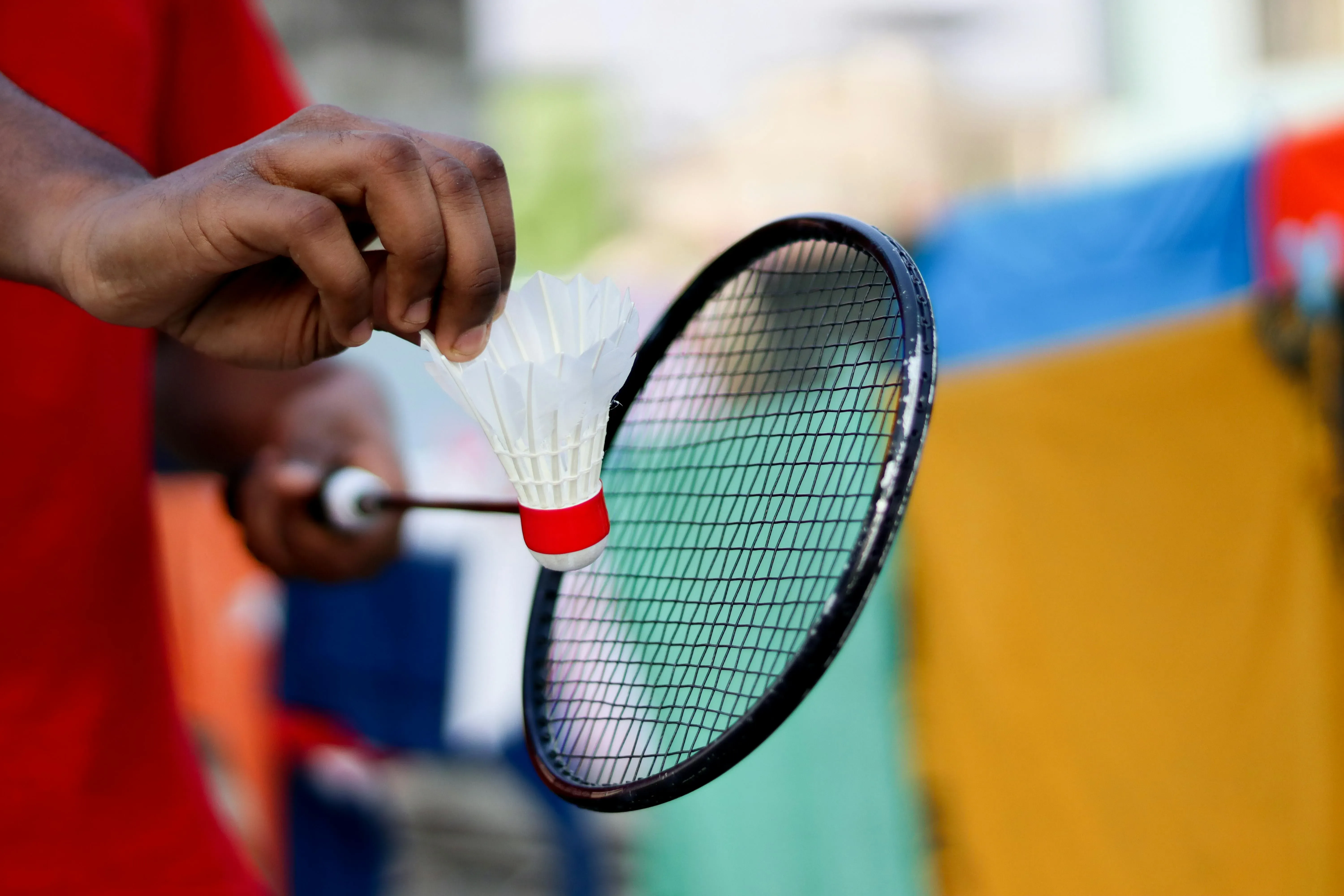 Junior badminton training